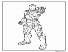 Yenilmezler Resmi Ücretsiz Boyama Sayfası