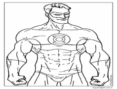 Yeşil Fener Boyama Sayfası