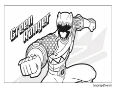Yeşil Ranger Boyama Sayfası