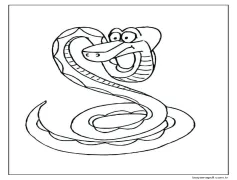 Yılan Bedava Boyama Sayfası