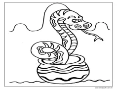 Yılan Ücretsiz Yazdırılabilir Boyama Sayfası