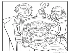 Yıldız Savaşları Anahat Boyama Sayfası