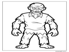 Zombi (1) Boyama Sayfası