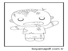 Zombi Yazdırılabilir Boyama Sayfası