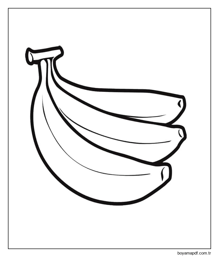 Banana Básica Boyama Sayfası