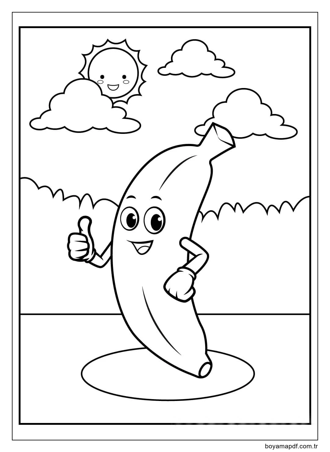 Banana Como Você Boyama Sayfası