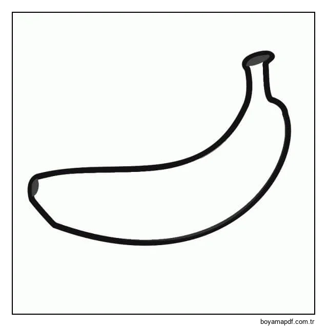 Banana Fácil 1 Boyama Sayfası
