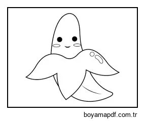 Banana Fofa Boyama Sayfası