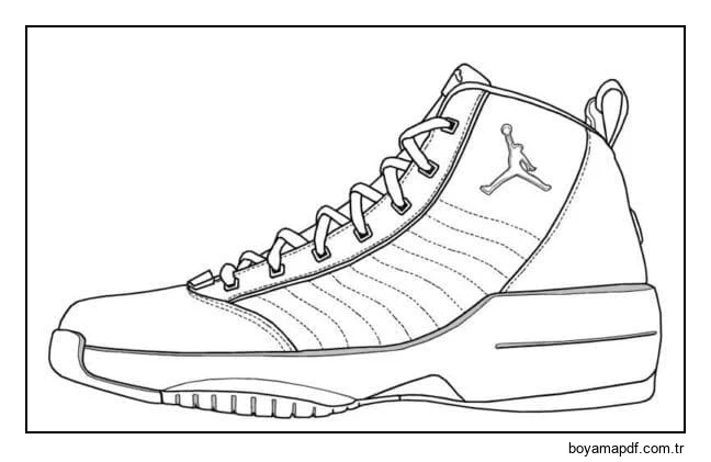 Basketbolcular Nike ayakkabılarını tercih ediyor Boyama Sayfası