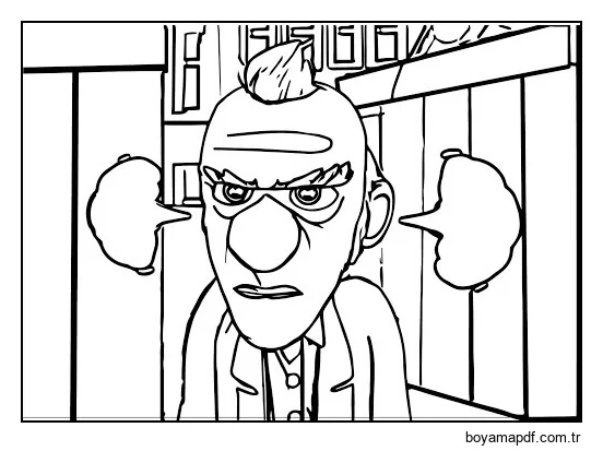 Basri Amca Rafadan Tayfa Boyama Sayfası