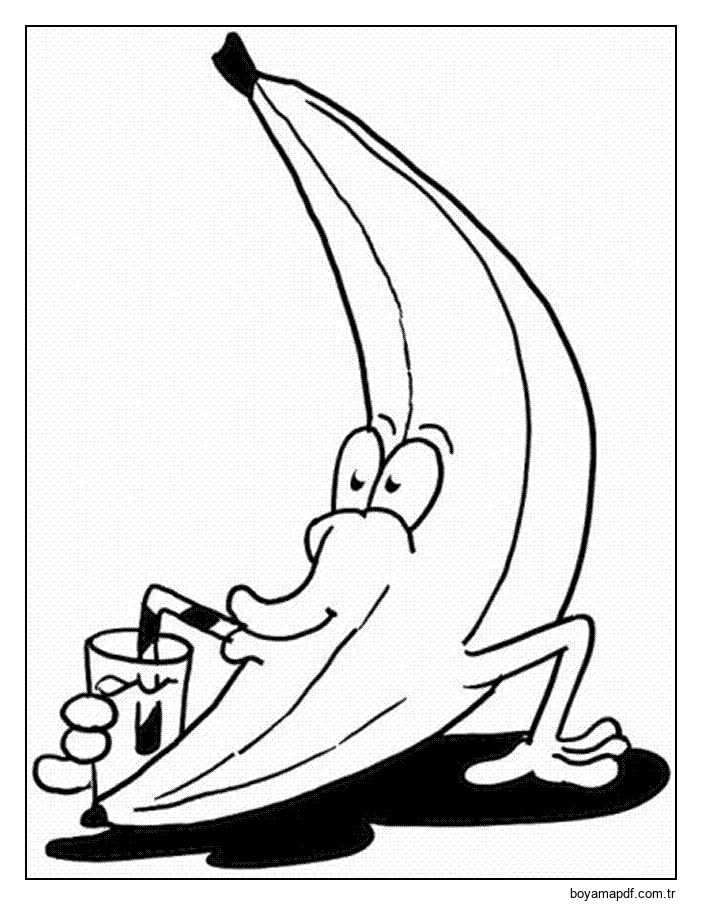 Beber Banana Boyama Sayfası