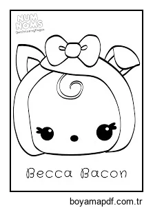 Becca Pastırma Boyama Sayfası