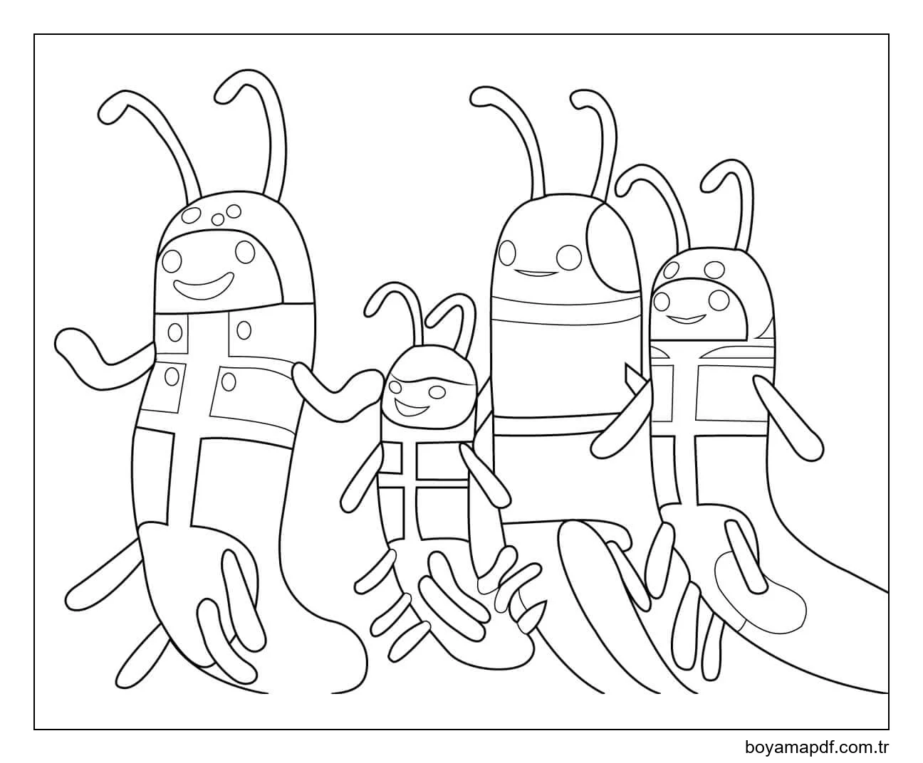 Bombacı Solucan Octonauts Boyama Sayfası
