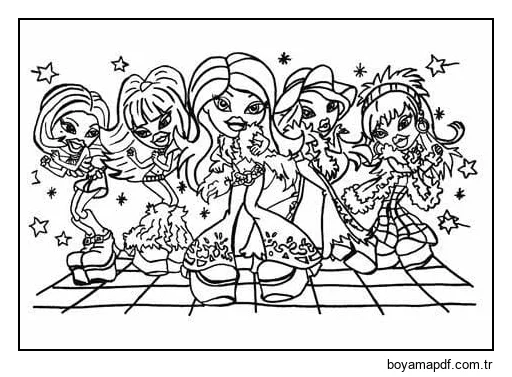 Bratz JPG Boyama Sayfası