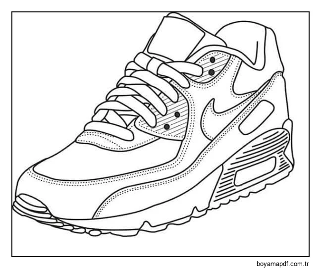 Büyük talep gören spor ayakkabılar Boyama Sayfası