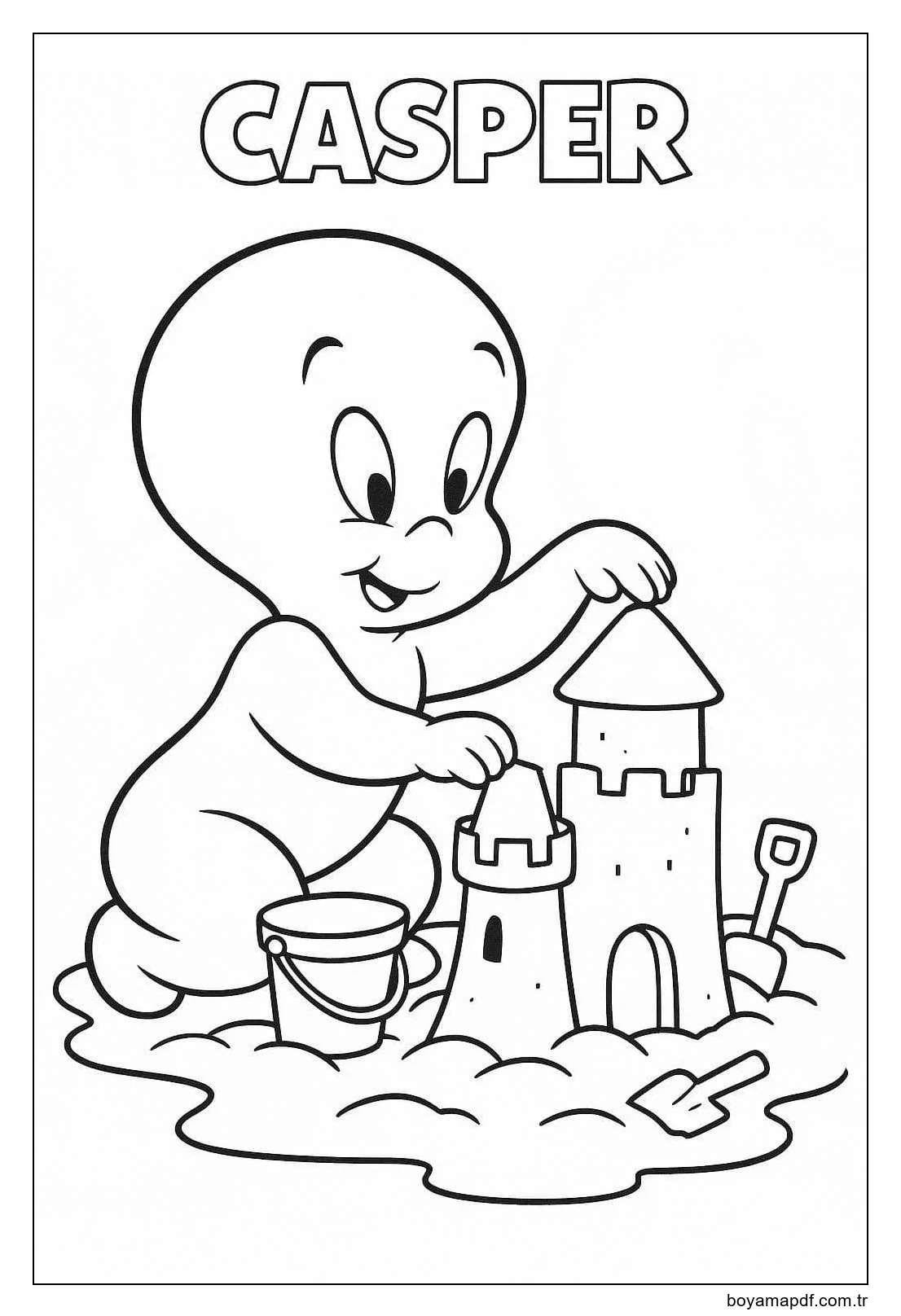 Casper Ücretsiz Boyama Sayfası
