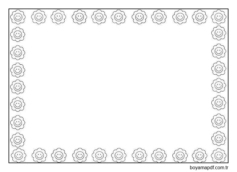 Çerçeve 2 Boyama Sayfası