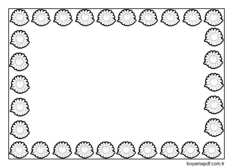 Çerçeve 3 Boyama Sayfası