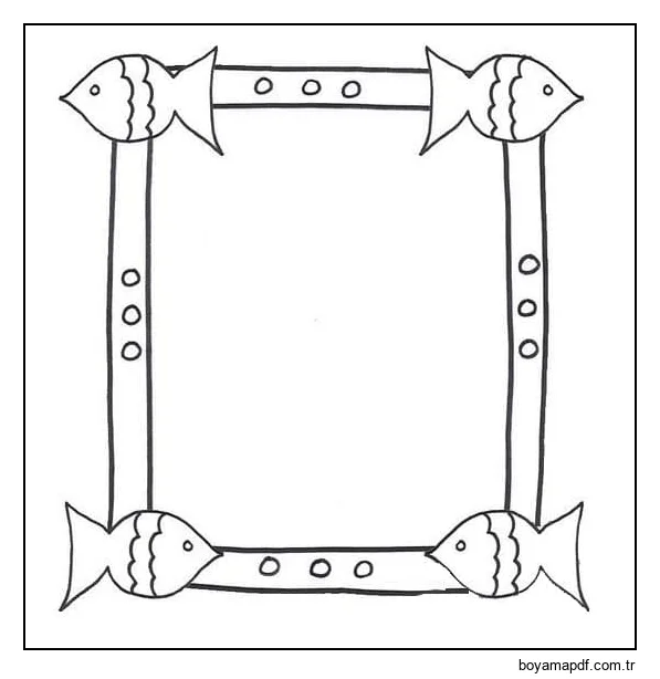 Çerçeve 6 Boyama Sayfası