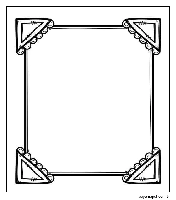 Çerçeve 7 Boyama Sayfası