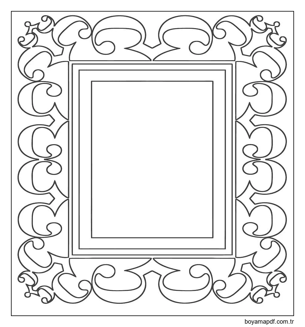 Çerçeve Ücretsiz Boyama Sayfası