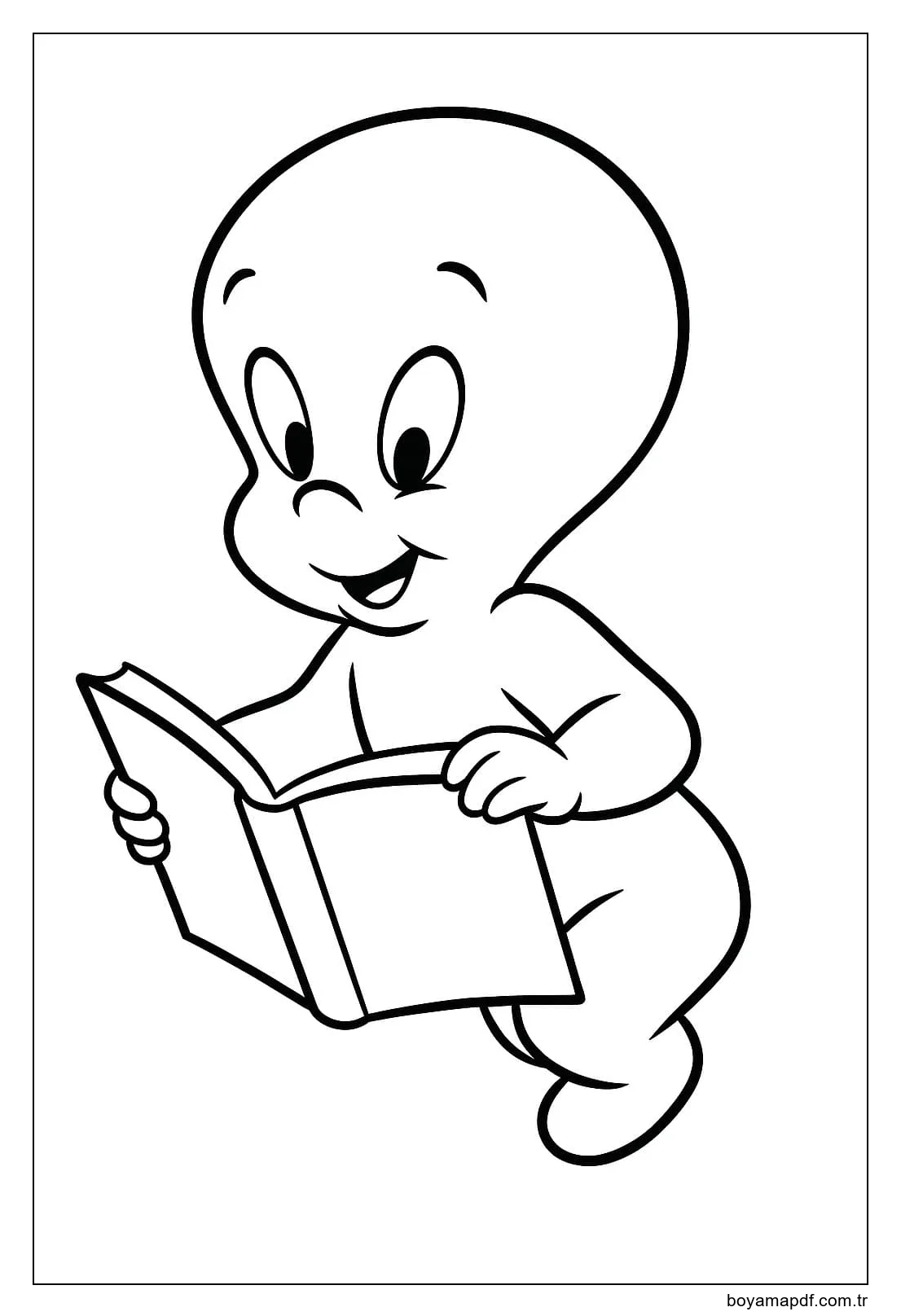 Çizmek Casper kolay Boyama Sayfası