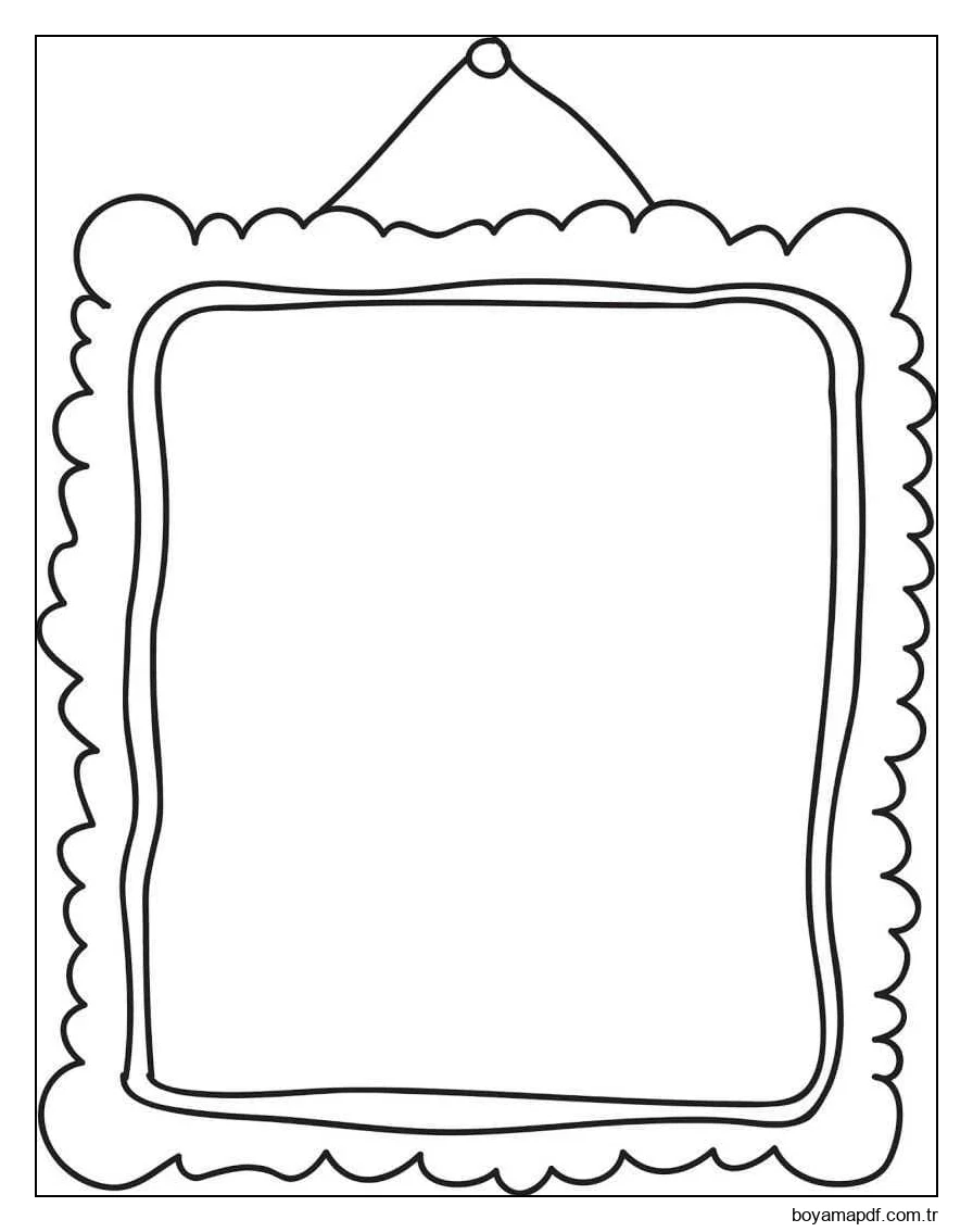 Çizmek Çerçeve Çocuklar için ücretsiz Boyama Sayfası