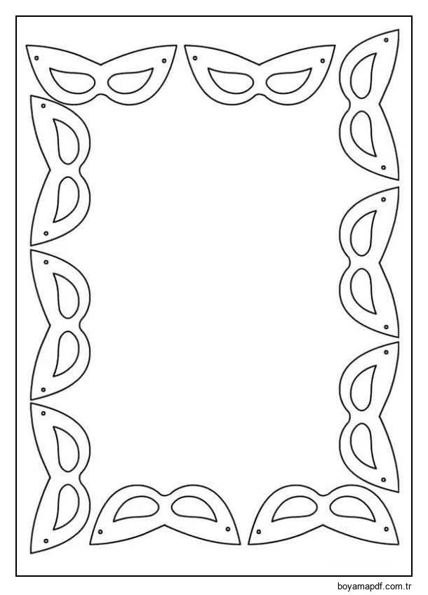 Çizmek Çerçeve çocuklar için yazdırılabilir Boyama Sayfası