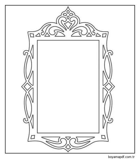 Çizmek Çerçeve Ücretsiz yazdırılabilir Boyama Sayfası