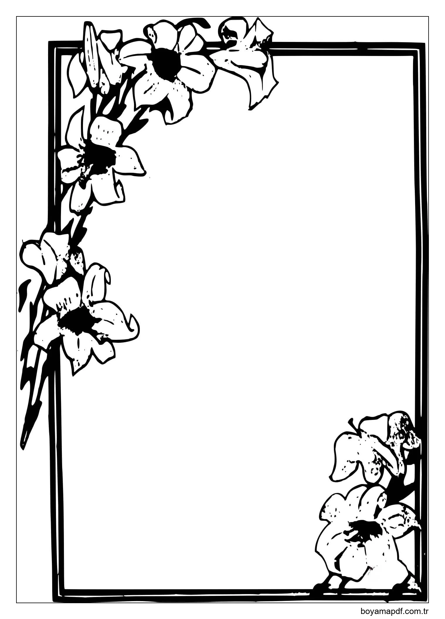 Çizmek Çerçeve zor Boyama Sayfası