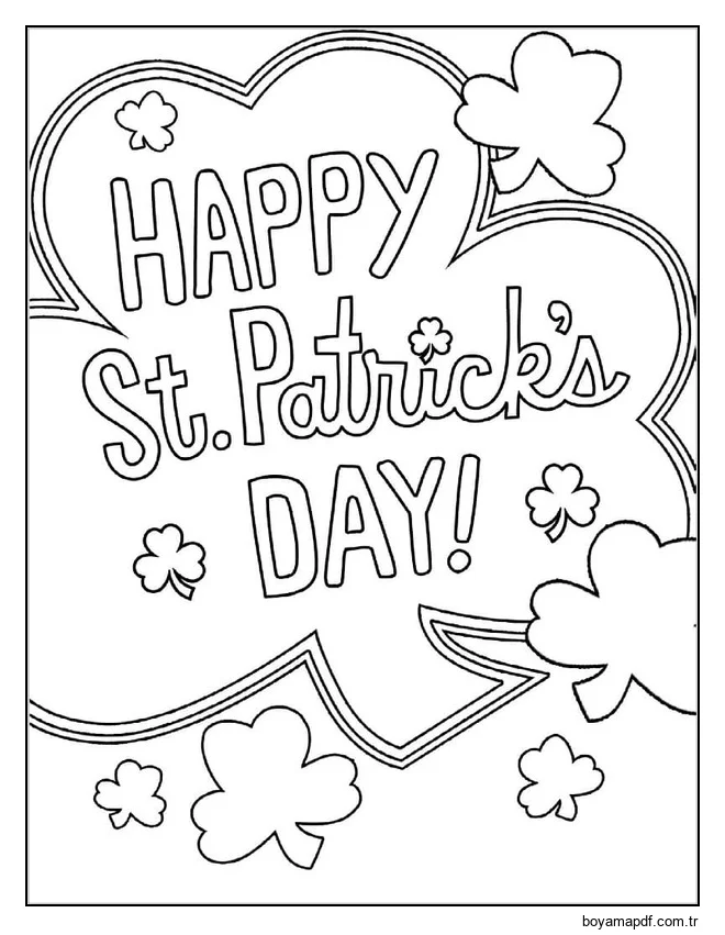 Çizmek İrlanda çocuklar için Boyama Sayfası