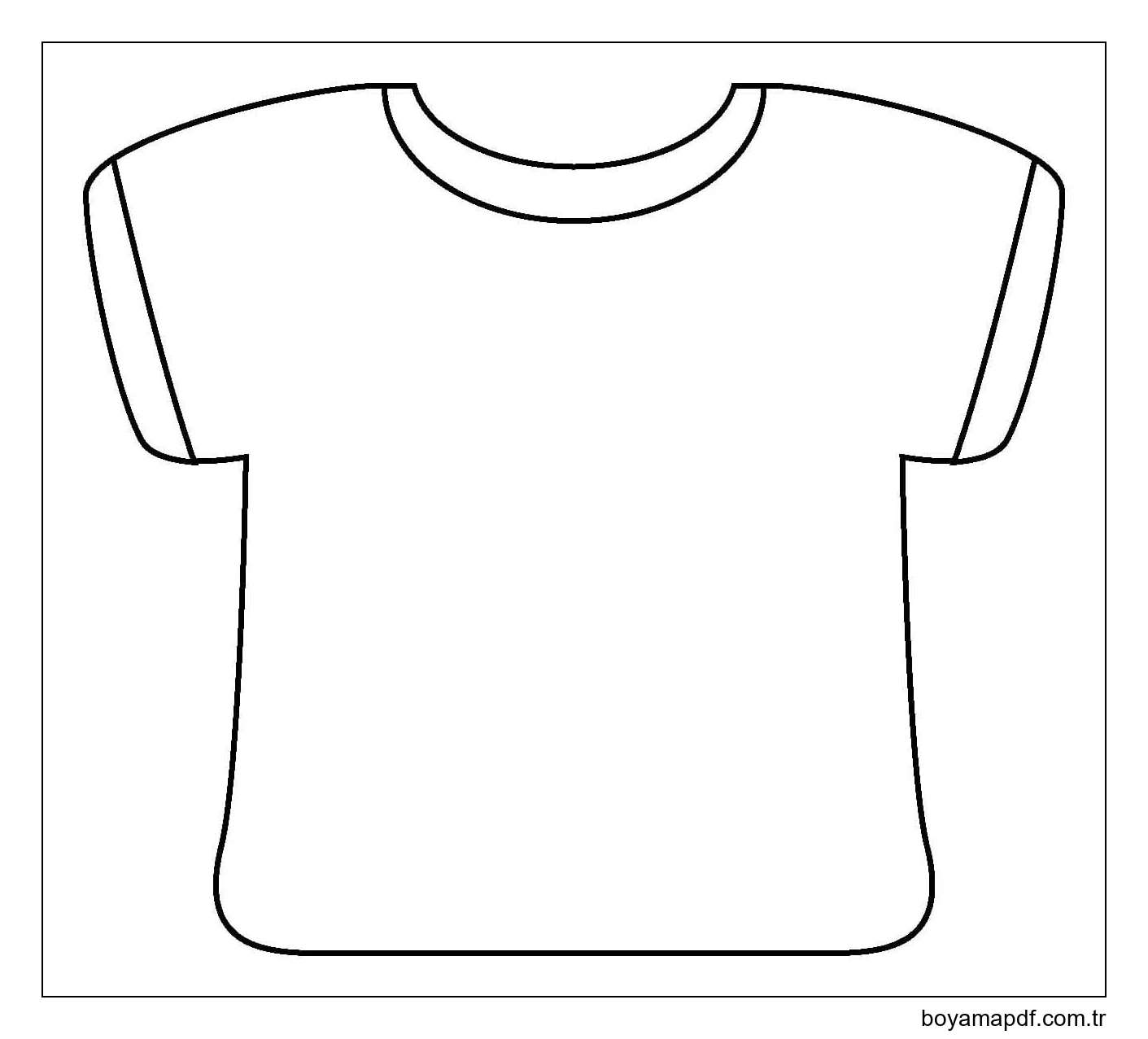Çizmek Tişört 5 Boyama Sayfası