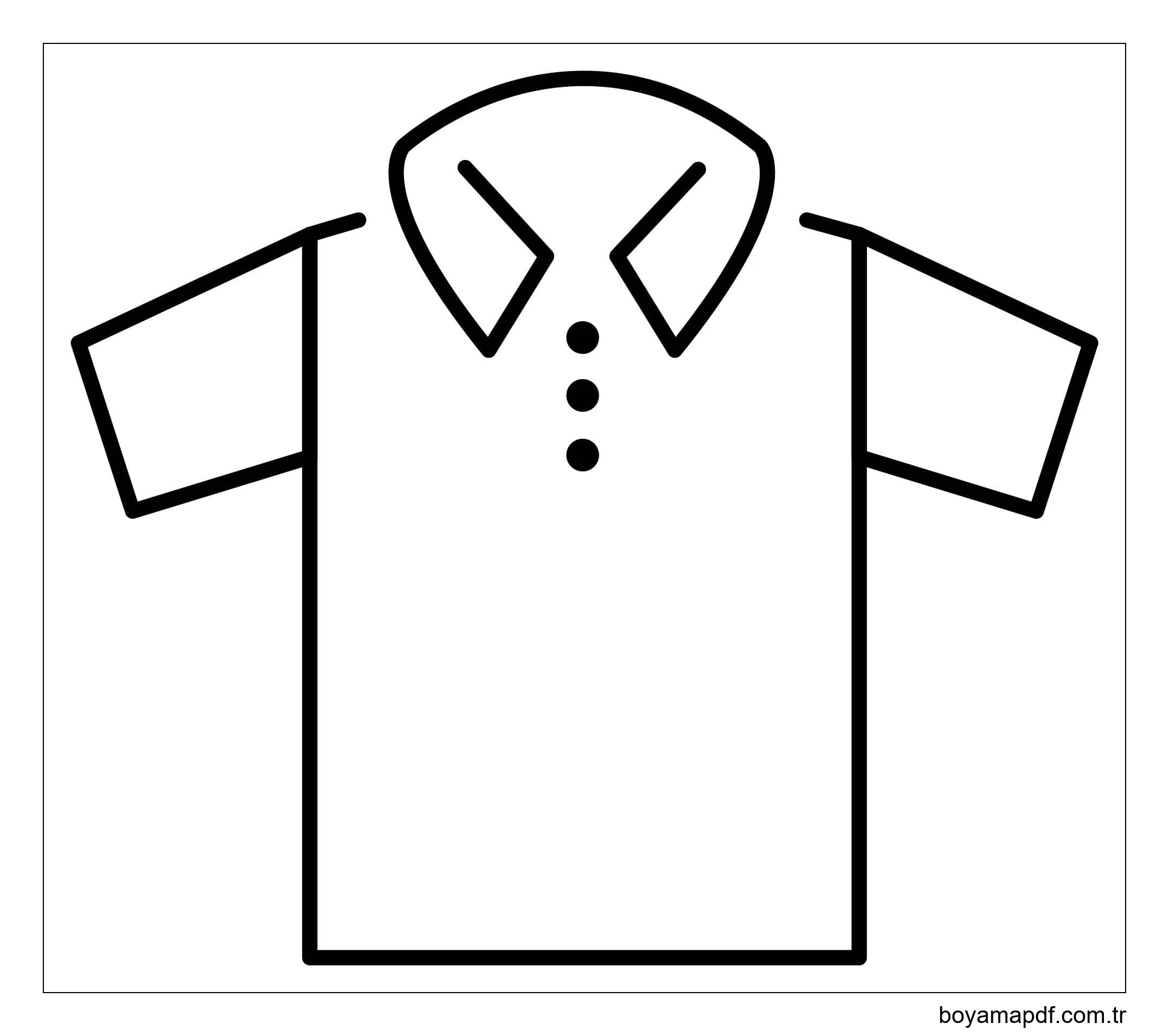 Çizmek Tişört 6 Boyama Sayfası