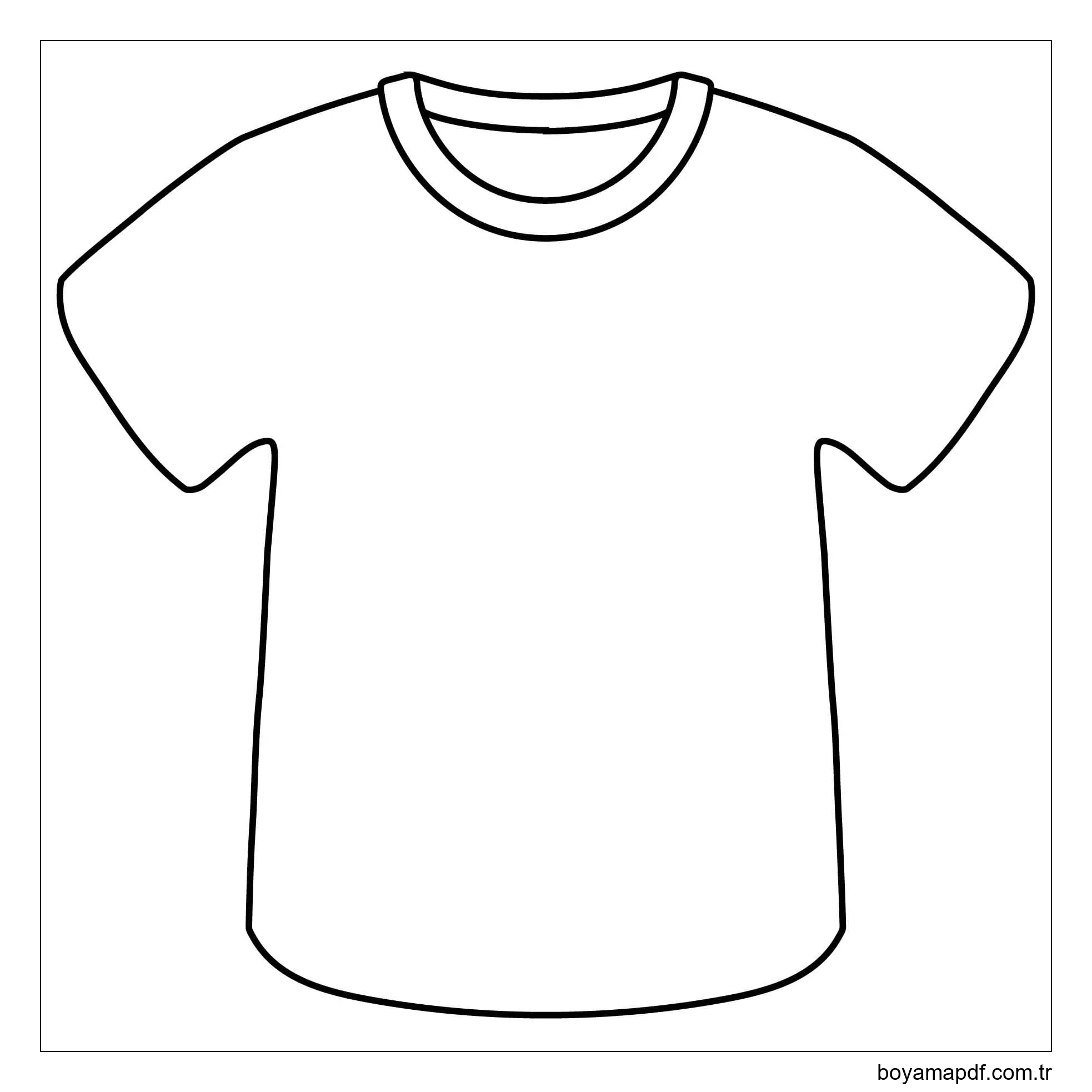 Çizmek Tişört 7 Boyama Sayfası