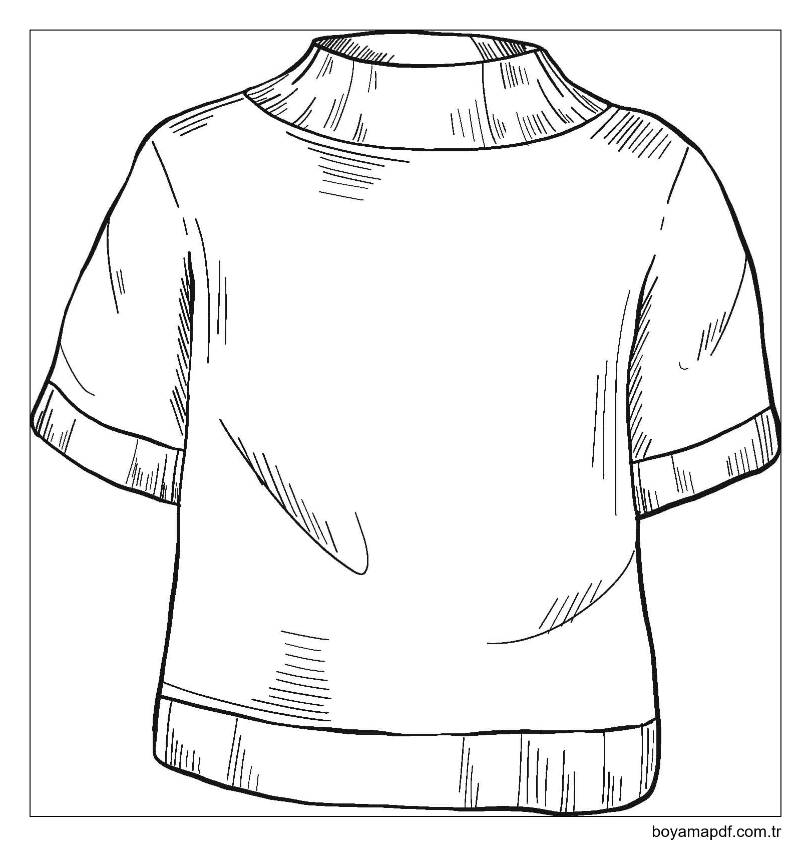 Çizmek Tişört çocuklar için Boyama Sayfası