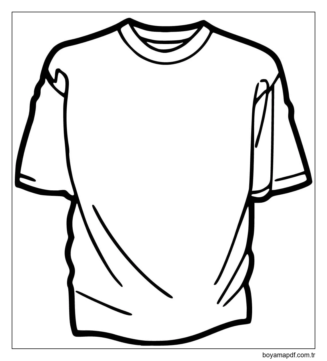 Çizmek Tişört görüntü Boyama Sayfası