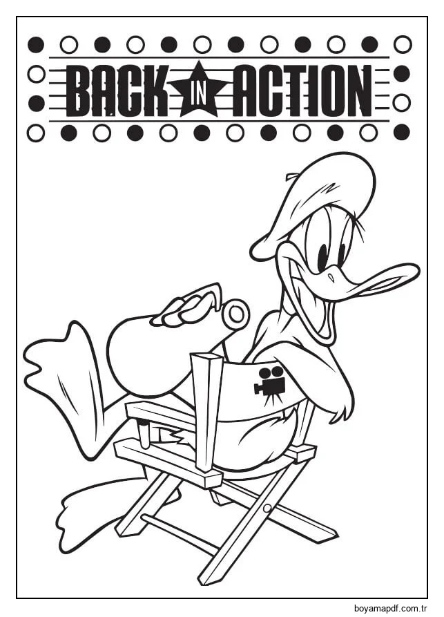 Daffy ördeği Geri Dönüyor Boyama Sayfası