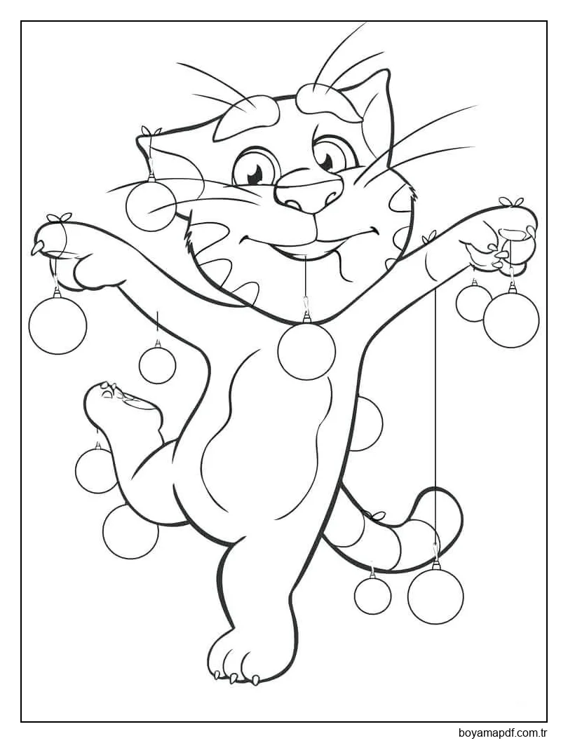 Dans Eden Konuşan Tom Boyama Sayfası