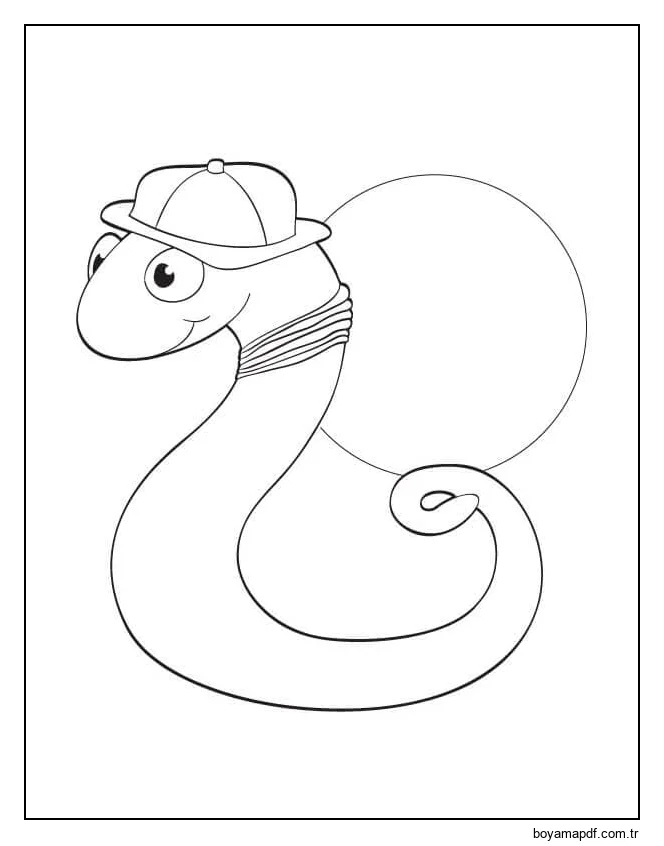 Dolunay Solucan Ay Boyama Sayfası