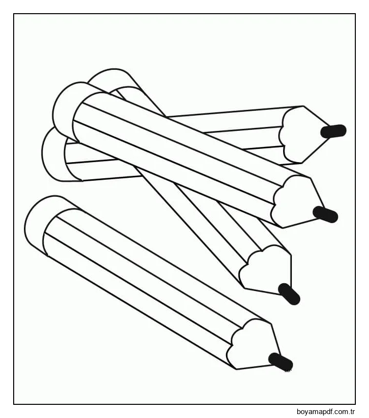 Dört Kalem Boyama Sayfası