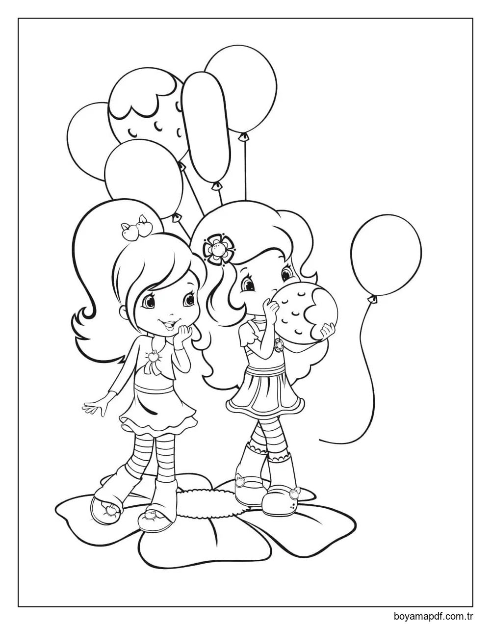 Erik Pudingi ve Portakal Çiçeği Boyama Sayfası