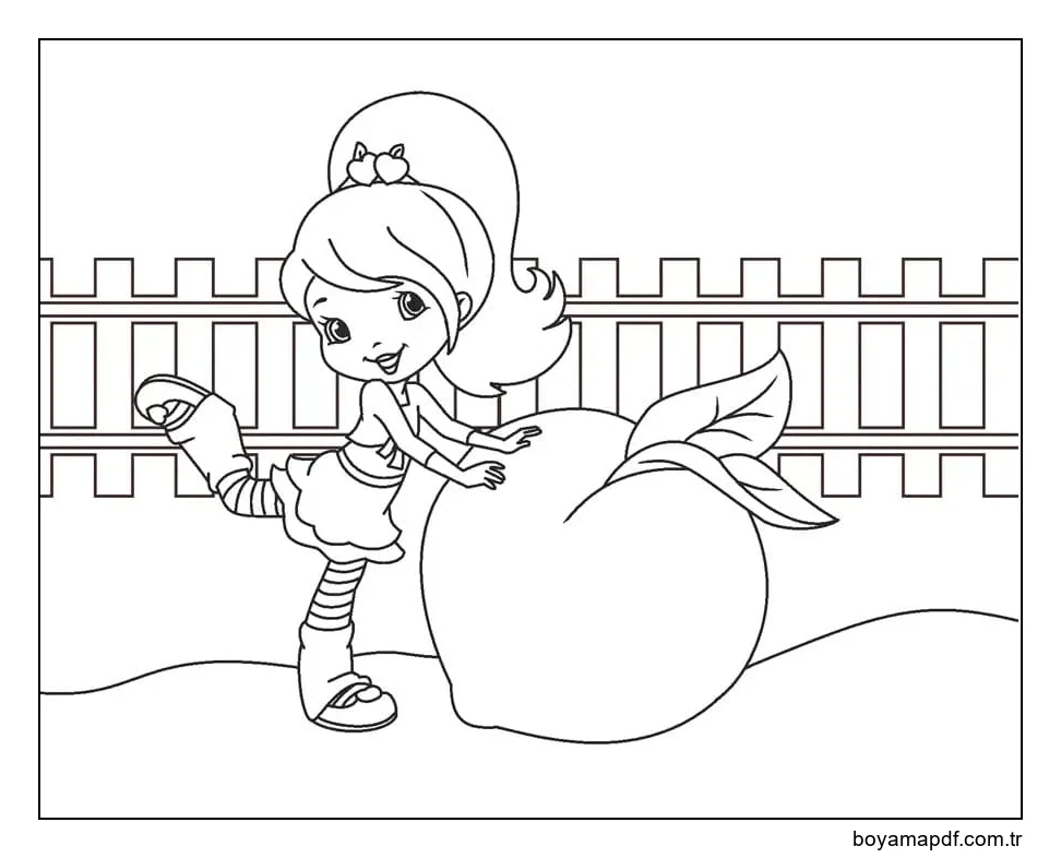 Erikli puding Boyama Sayfası