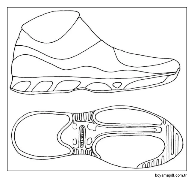 Fabric sneakers for warm and dry weather. Boyama Sayfası