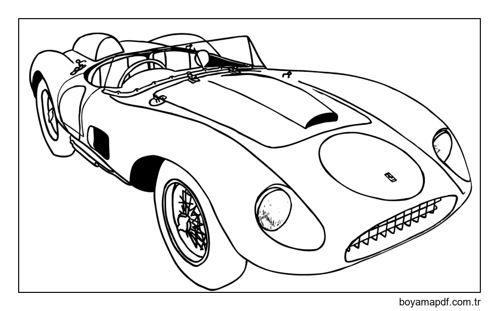 Ferrari 625 TRC Spyder Boyama Sayfası