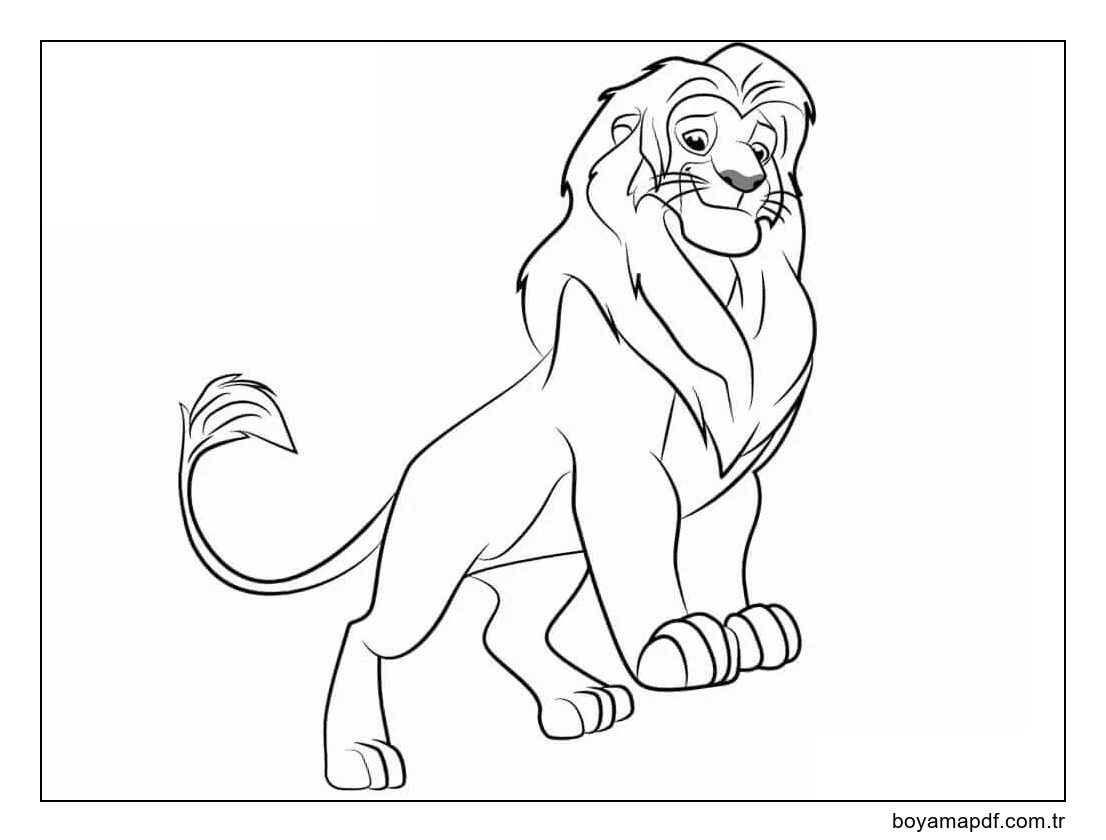 Harika Simba Boyama Sayfası