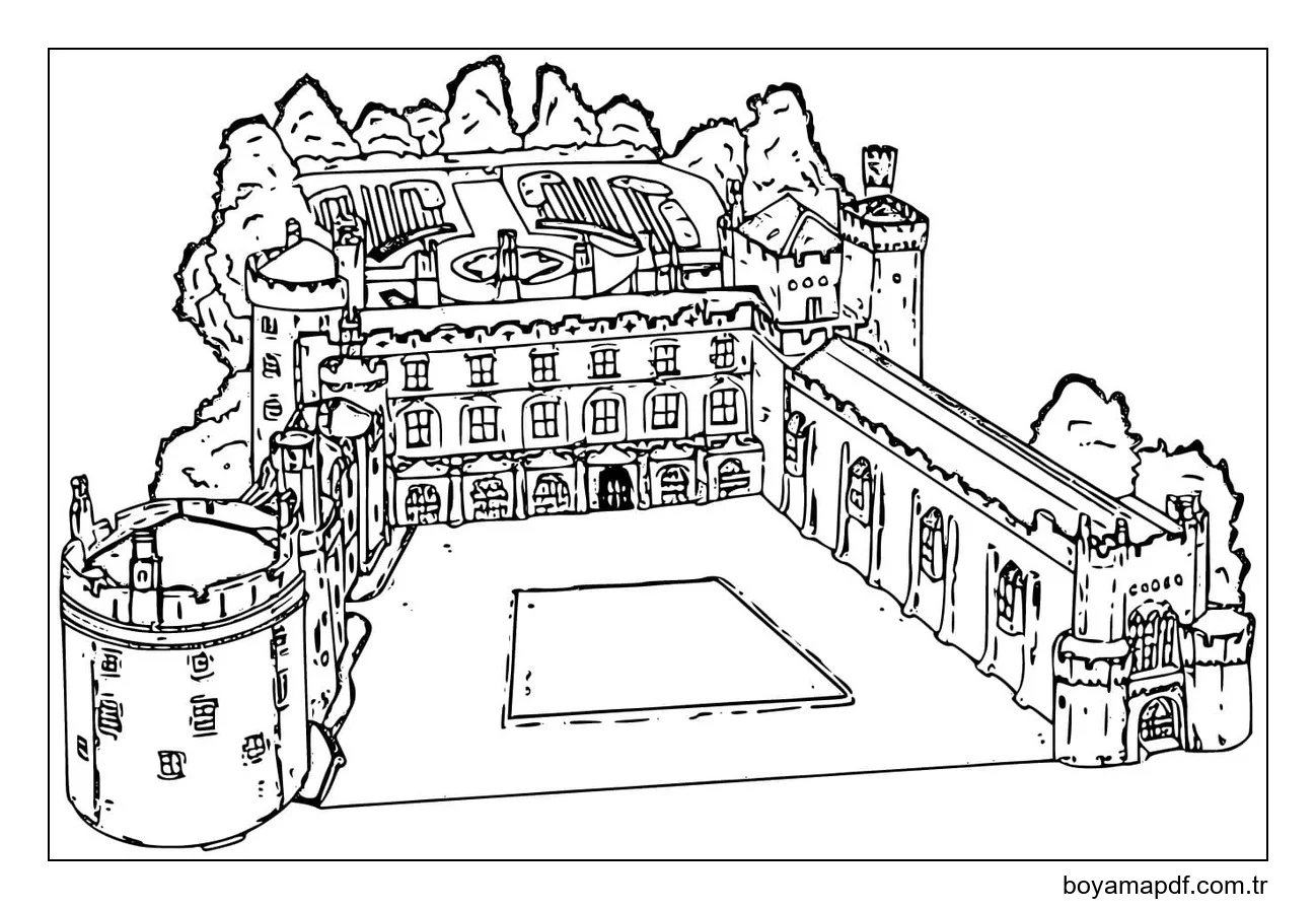 İrlanda çocuklar için basit Boyama Sayfası