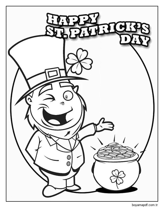 İrlanda çocuklar için ücretsiz yazdırılabilir Boyama Sayfası