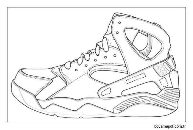 İyi ayakkabı Nike Boyama Sayfası