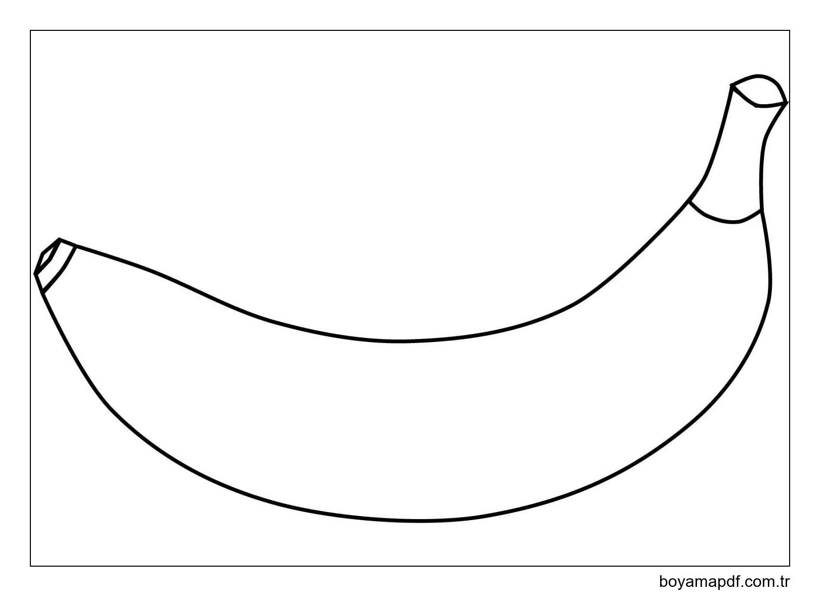 İyi Muz Boyama Sayfası