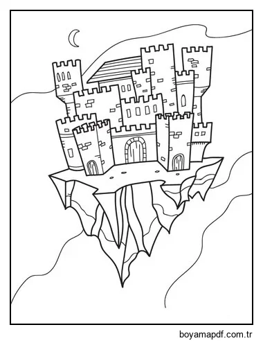 Kale çiz Boyama Sayfası